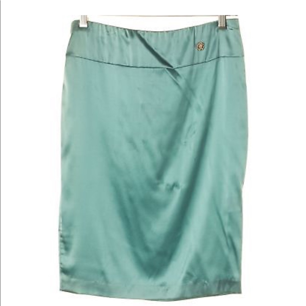 Roberto Cavalli Seafoam Blue Skirt EUC💯AUTHENTIC